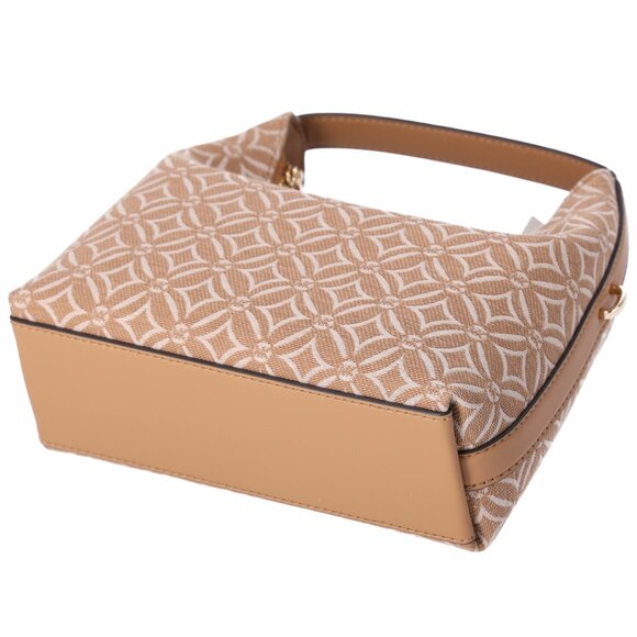 Michael Kors Ember Small Shoulder Crossbody Bag MK Jacquard Deer Tan Multi - Picture 7 of 7